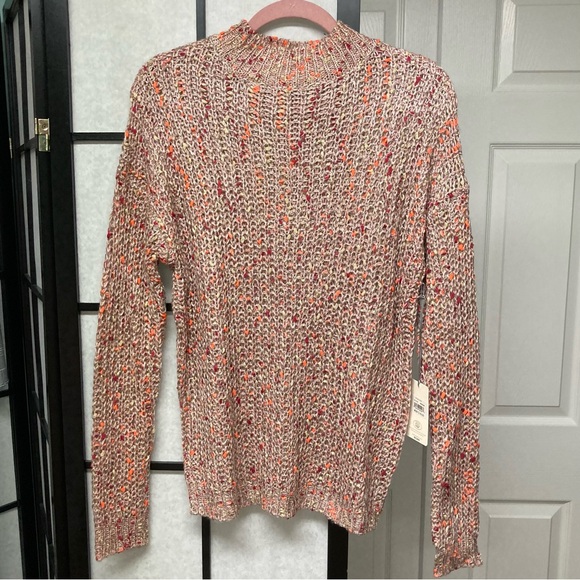NWT Laura Ashley Long sleeved mock neck sweater. Multi colored. Size Medium. - Picture 4 of 16